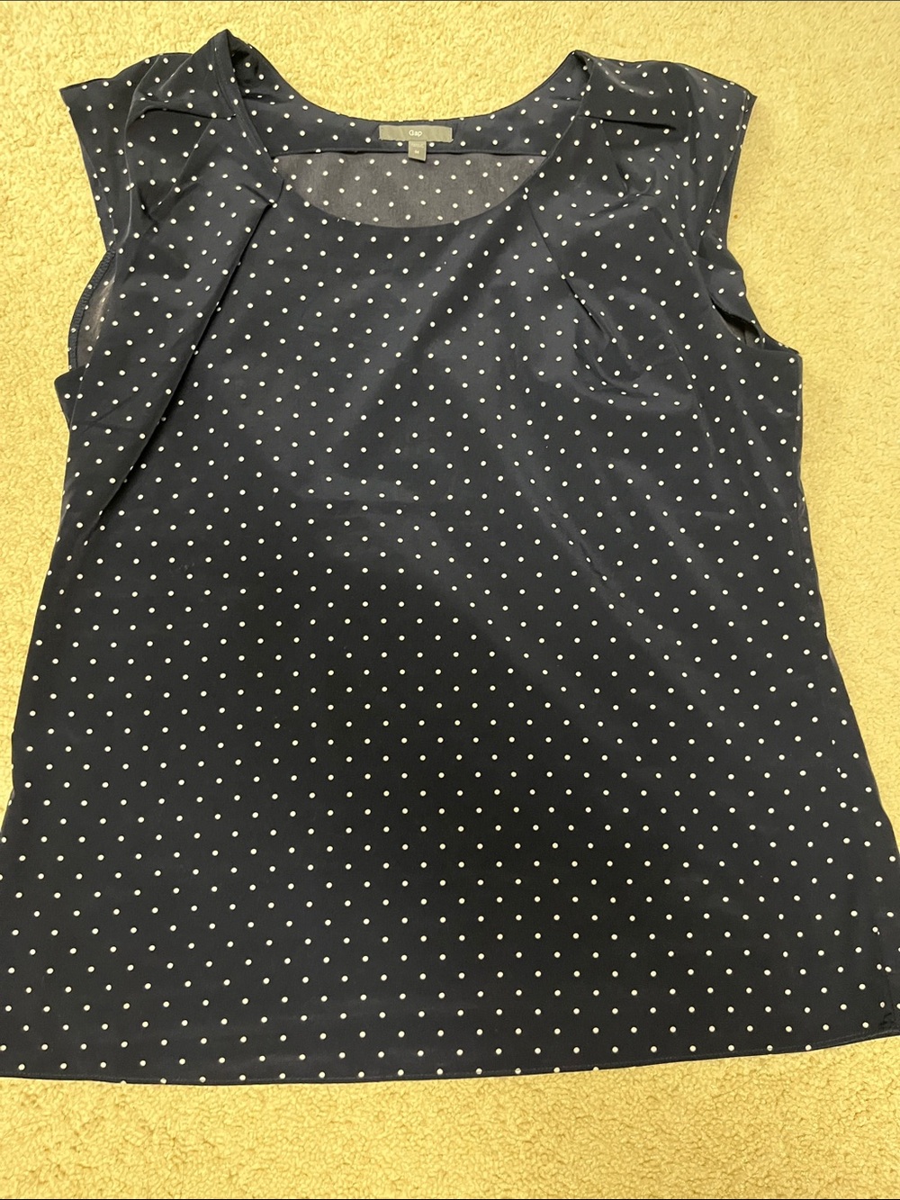 GAP Factory Navy Blue Polka Dot Sleeveless Camisole
